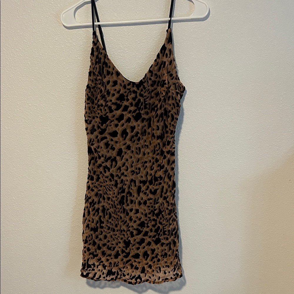 Leopard Print Mini Dress